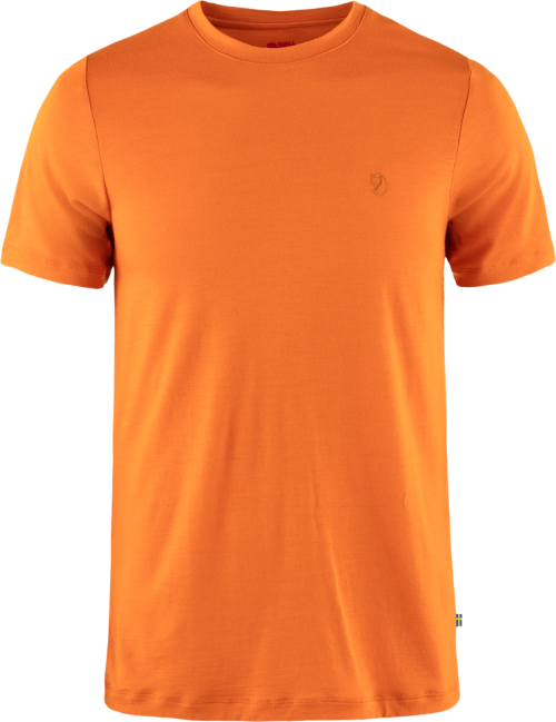 Fjällräven Abisko Wool Herrenshirt orange S - Herrenshirts, -hemden & -pullover