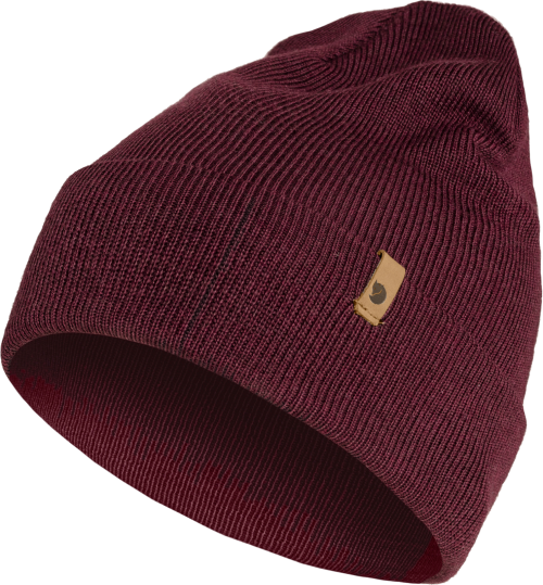 Fjällräven Classic Knit Unisex Mütze dunkelrot one size - Hüte & Mützen