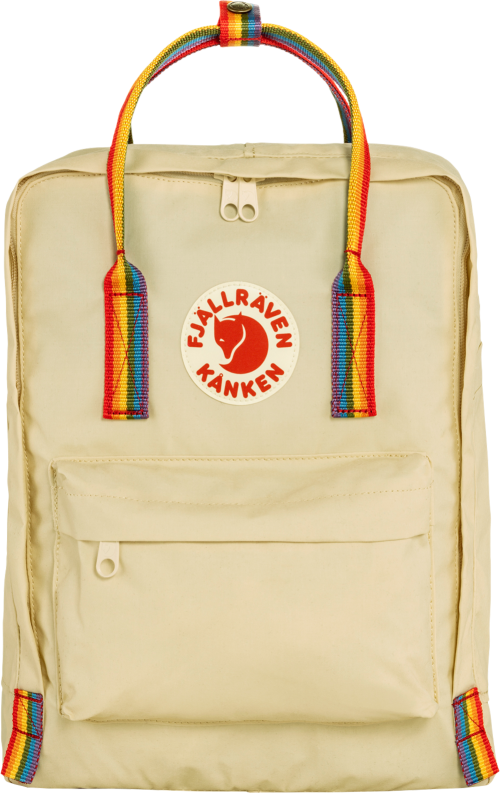 Fjällräven Kanken Rainbow Rucksack 16 Volumen Light Oak-Rainbow Pattern - Tagesrucksäcke & Wanderrucksäcke