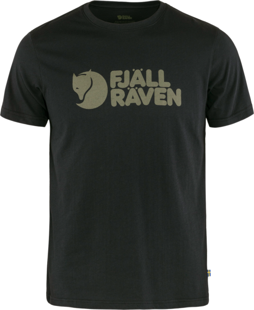 Fjällräven Logo Herren T-Shirt schwarz XL - Herrenshirts, -hemden & -pullover