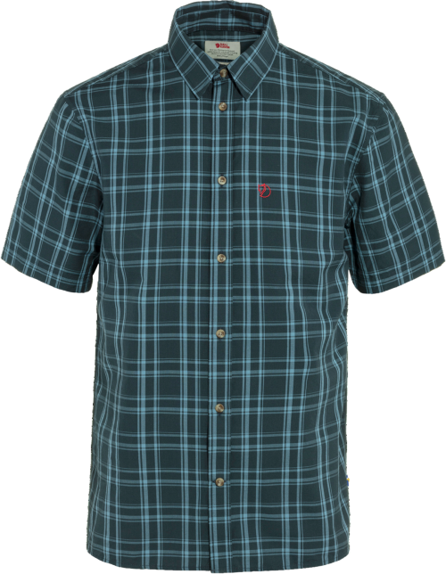 Fjällräven Övik Lite Herren Kurzarmhemd dunkelblau XL - Herrenshirts, -hemden & -pullover