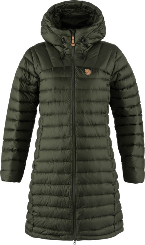 Fjällräven Snow Flake Damen  Daunenmantel dunkelgrün S - Damenhosen, -röcke & -kleider