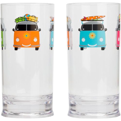 Flamefield Campers Smiles Gläserset 480 ml 2er Set - Gläser