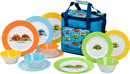Flamefield Love Caravanning Set Geschirrset 13-teilig - Kochgeschirr-Sets