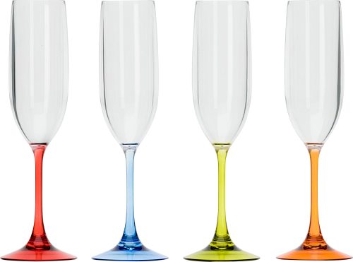 Flamefield Polyacryl Sektgläser 125 ml 4er Set - Gläser