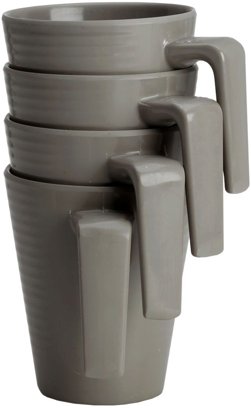 Flamefield Seramika Mug Becher aus Melamin Latte - Becher & Tassen