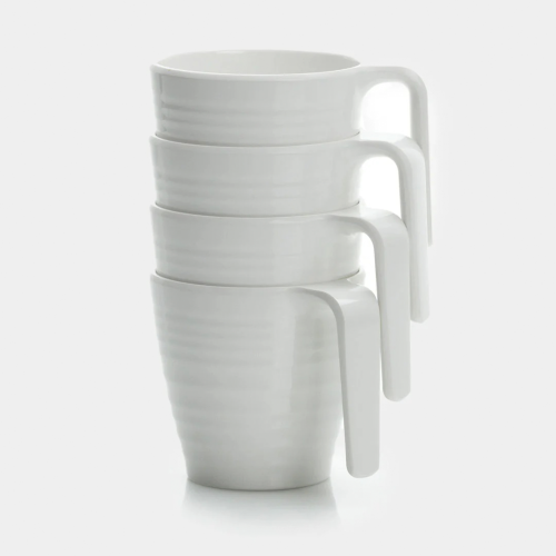 Flamefield Stacking Mug Becher 4er Set 350 ml soft white - Kochgeschirr-Sets