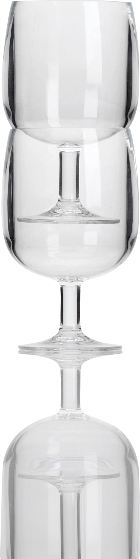 Flamefield Wine Goblet Weinglas stapelbar 2 teilig 260 ml - Gläser