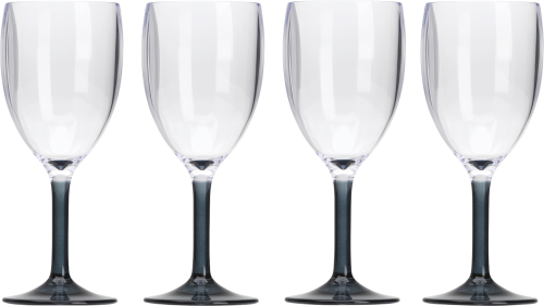 Flamefiled Weinkelche Set 4-teilig 290 ml Smoke Grey - Gläser von Flamefield