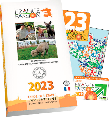 France Passion Guide des Etapes Invitations 2023 Reiseführer - Campingführer