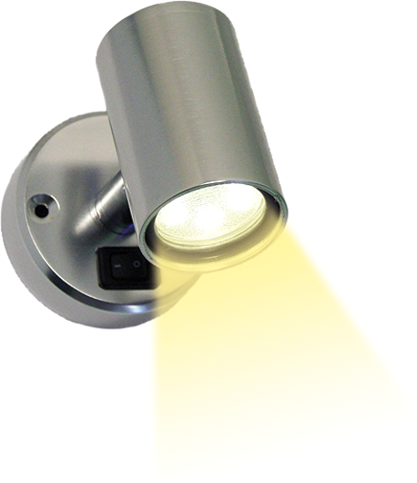 Frilight Lampe Aufbauspot MiniTube 18 SMD mit Kippschalter - LED Campingleuchten