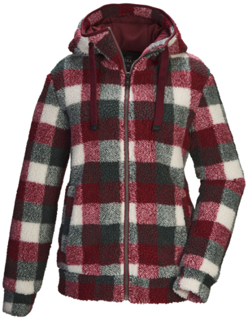 G.I.G.A. DX by killtec GW 11 Damen Fleecejacke mit Kapuze dunkelrot 42 - Damenjacken