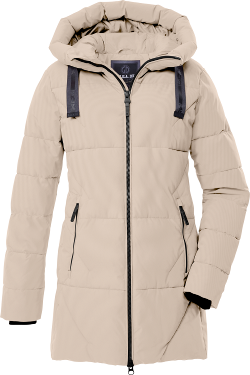 G.I.G.A. DX by killtec GW 30 Damen Funktionsparka in Daunenoptik mit Kapuze beige 42 - Damenjacken