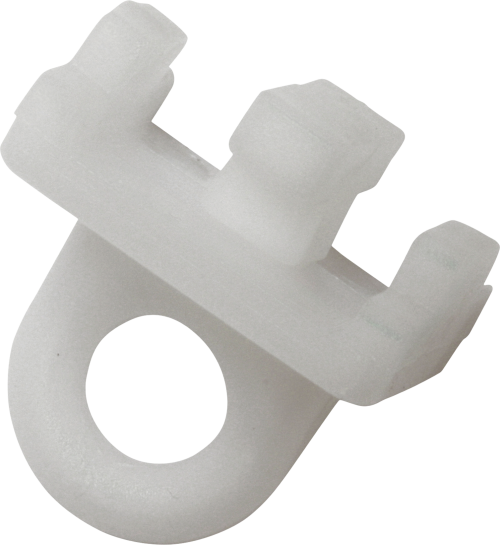 GARDINIA Feststeller für Vorhangschienen weiß 6 Stück - Scharniere, Beschläge & Möbelzubehör