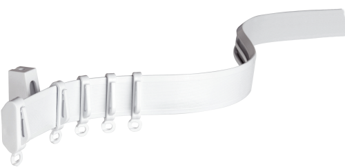 GARDINIA Flexline Vorhangschiene flexibel inkl. Montageträger / Endkappen / Gleiter 700 cm weiß - Scharniere, Beschläge & Möbelzubehör