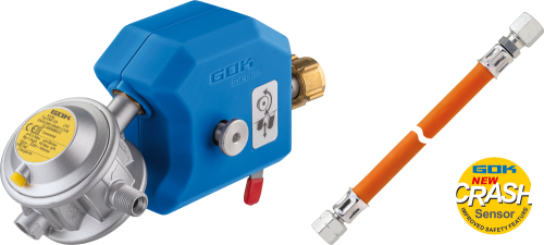 GOK Caramatic SafeDrive 30mbar 1,5 kg/h G.1 Ital.A x RVS10/8 SV - Gasdruckregler Fahrzeug