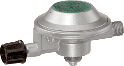GOK EN61 Niederdruckregler GAZ x G1/4LH-KN SBE mit integrierter Schlauchbrucheinrichtung 50mbar - Camping-Gasdruckregler