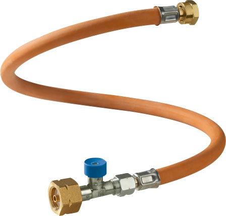 GOK Hochdruckgasschlauch 45 cm / X. 3 mit Schlauchbruchsicherung für NL; RU - Hochdruckschläuche