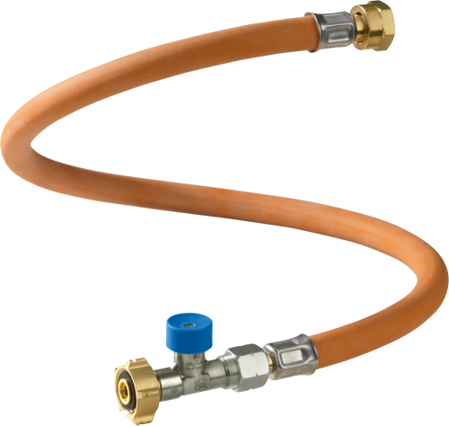 GOK Hochdruckgasschlauch 75cm /Gr. 12 mit Schlauchbruchsicherung für CH; BE - Hochdruckschläuche