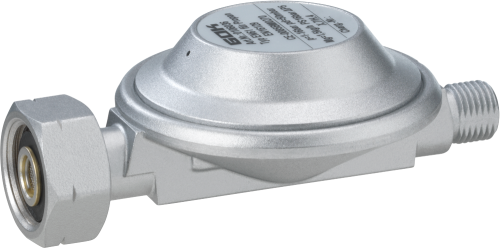 GOK Niederdruckregler Typ EN61 Abgang gerade 1,5 kg/h 50 mbar - Camping-Gasdruckregler