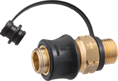 GOK Steckkupplung SKU-QR PS5bar G1/4 LH-KN x SKU SV - Gasadapter und -kupplung