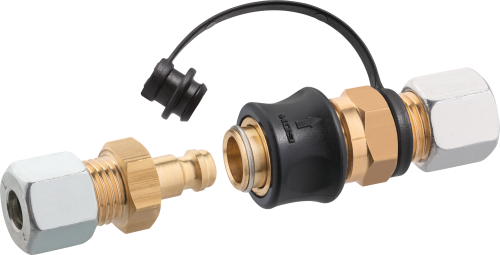 GOK Steckkupplung SKU-QR PS5bar RVS8 x SKU + Steckn. STN x RVS8 SV - Gasadapter und -kupplung