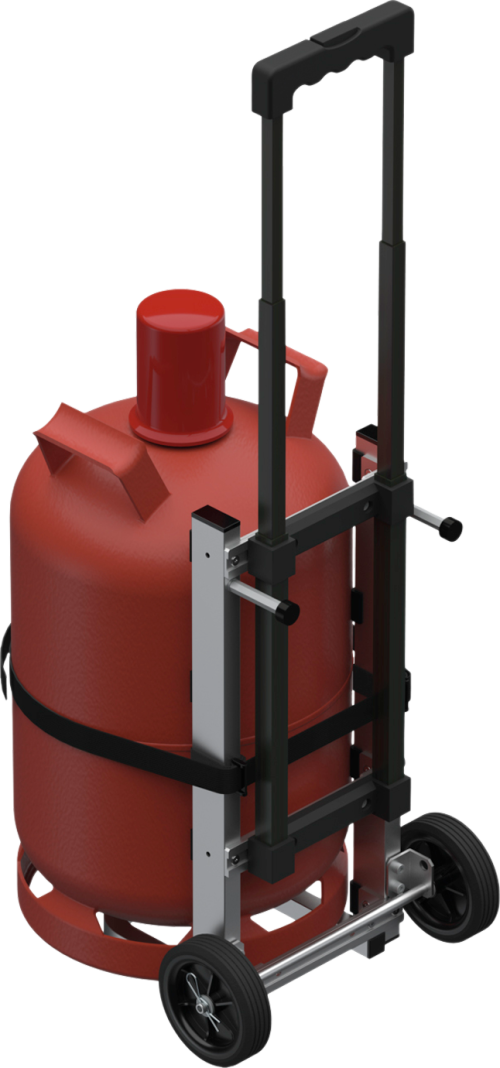 GOK Trolley mit Transportsicherung für Gasflasche bis 11 kg - Bollerwagen und Trolleys
