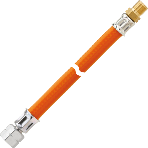GOK Verlängerungsschlauch Gas G 1/4 LH-ÜMX Außengewinde G 1/4 LH-KN - Gas-Verlängerungsschläuche