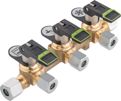 GOK Verteilerblock kurz KSV-AB3 PS16bar RVS10 x 3xRVS8 x RVS10 ML+DL SV - Gasadapter und -kupplung