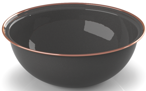 GSI MESA Emaille-Schale 14,6 cm - Shadow - Schüsseln & Schalen