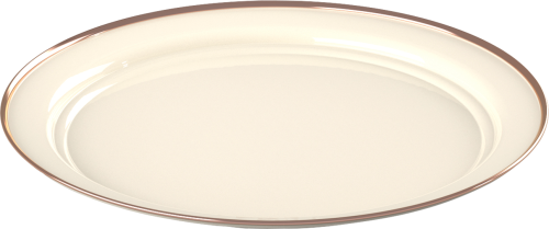 GSI MESA Emaille-Teller 26 cm  - Cream - Teller