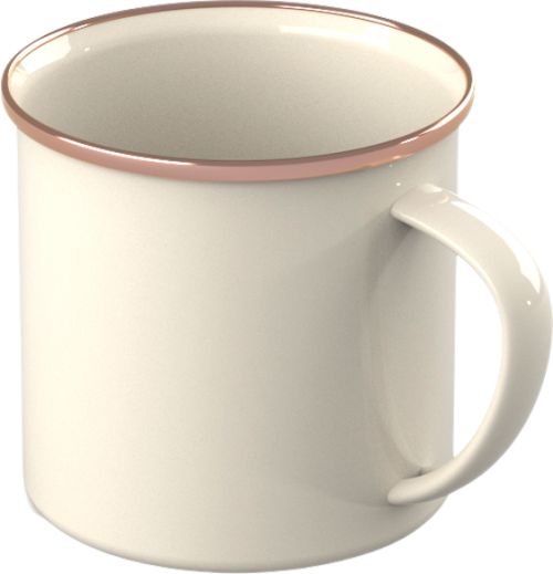 GSI MESA Emaille Trinkbecher 355 ml - Cream - Becher & Tassen