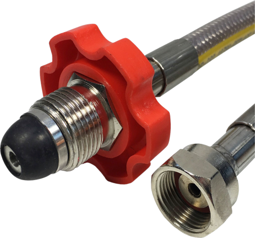 Gaslow Propane Easy-Fit Edelstahlschlauch 0,75 m - Gas-Adapterschläuche