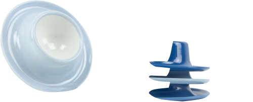 Gimex Eierbecher Set Sky 4-tlg. Hellblau - Schüsseln & Schalen