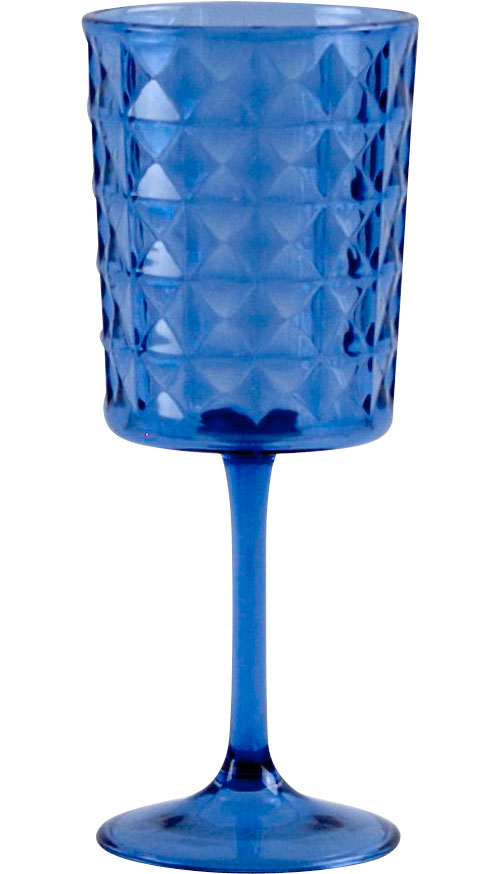 Gimex Kunststoff Weinglas Stone Line Azur 400 ml - Gläser