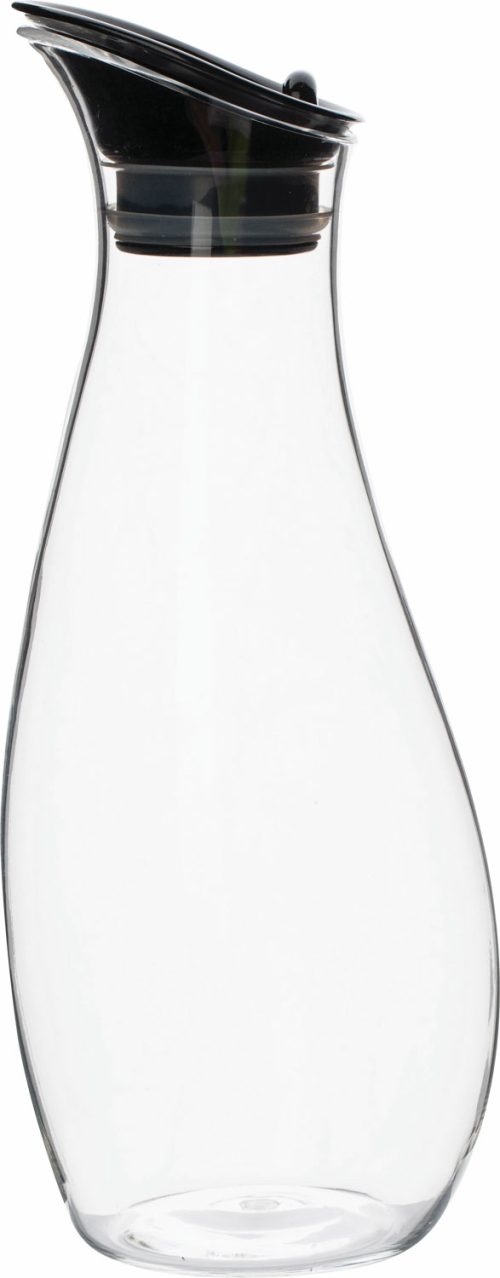 Gimex Schwingdeckel-Karaffe 1 Liter schwarz - Gläser