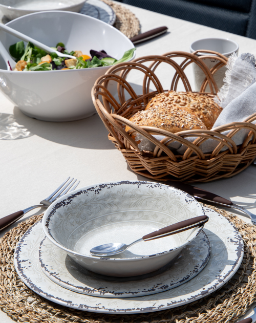 Gimex Stone line Schüssel 0,7 Liter sand - Schüsseln & Schalen