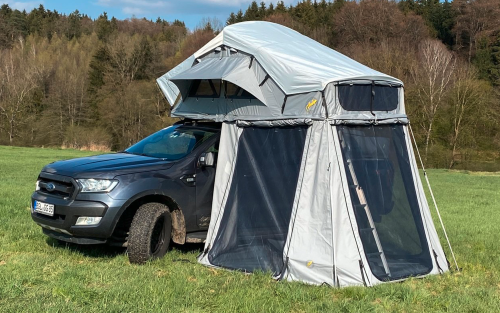 Gordigear Daintree Dachzelt 140 cm inkl. Vorzelt für 2 Personen  - Klappdachzelte