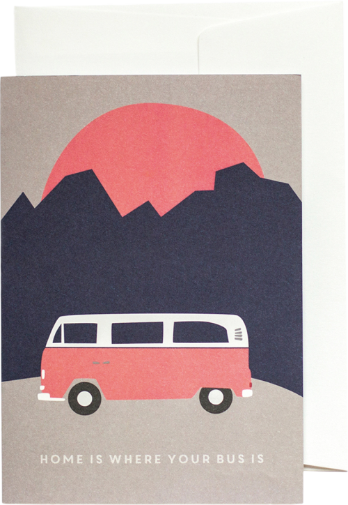 Grußkarte Bon Voyage - Outdoor Zubehör von Advanture Shop