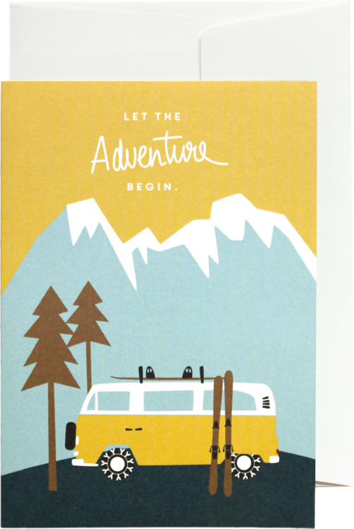 Grußkarte Bulli Home - Outdoor Zubehör von Advanture Shop