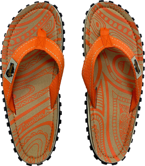 Gumbies Damen Native Zehentrenner orange 36 - Damenschuhe