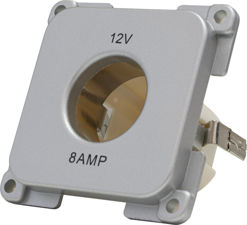 HABA Steckdose für Wohnwagen C-Line 12 V silber - 12 / 24 V Einbausteckdosen