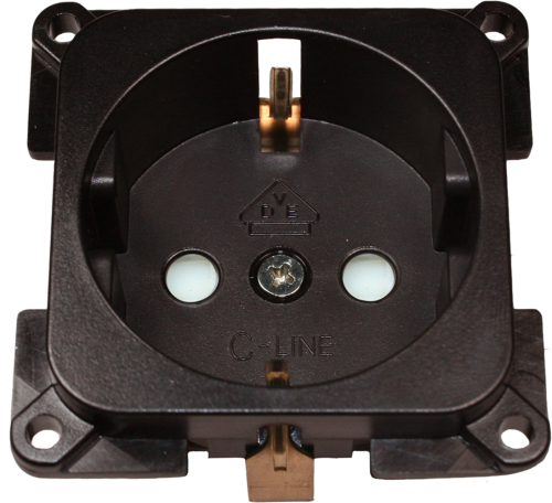 HABA Steckdose für Wohnwagen C-Line 230 V braun - 230 V Steckdosen