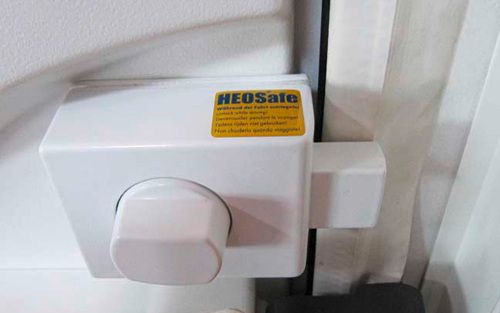 HEOSystem Paket 1 Paar Diebstahlschutzschloss und 3  Zusatzschlösser - Türschlösser von HEOSolution