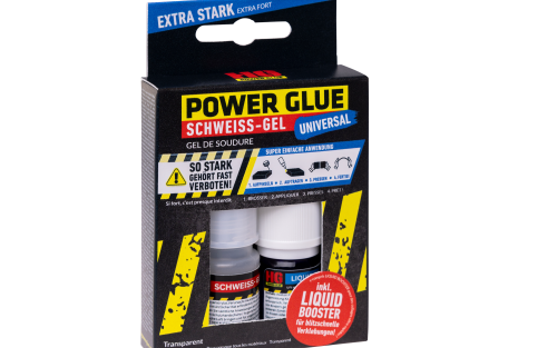 HG Power Glue Schweißgel und 5 ml Booster transparent - Klebstoffe & Dichtmittel