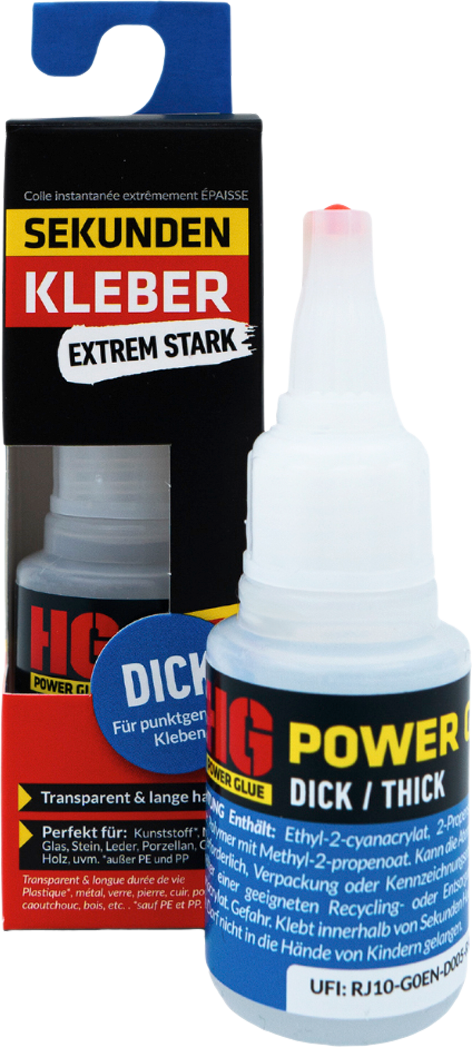 HG Power Glue Sekundenkleber Dick 20 g  - Klebstoffe & Dichtmittel