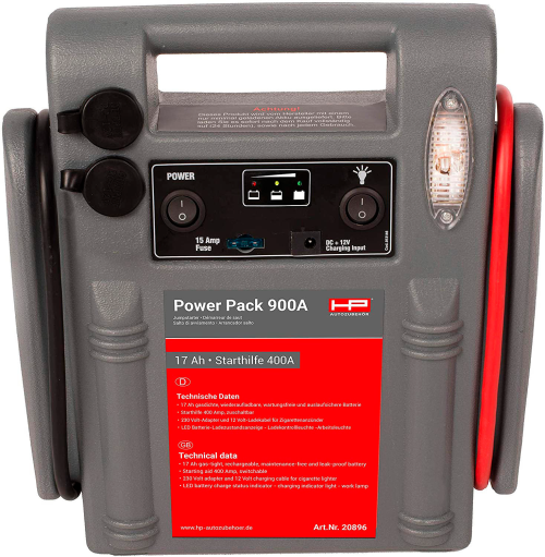 HP Autozubehör Power Pack 900A 17Ah 12V - Erste Hilfe &  Pannen-Zubehör
