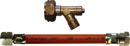 HPV HD-Schlauch Garnitur für Gasflaschen 450 mm - Hochdruckschläuche