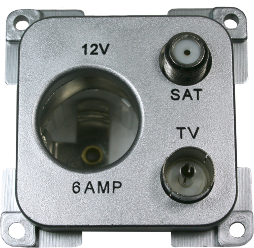 Haba 12V Steckdose / TV / SAT - 12 / 24 V Einbausteckdosen