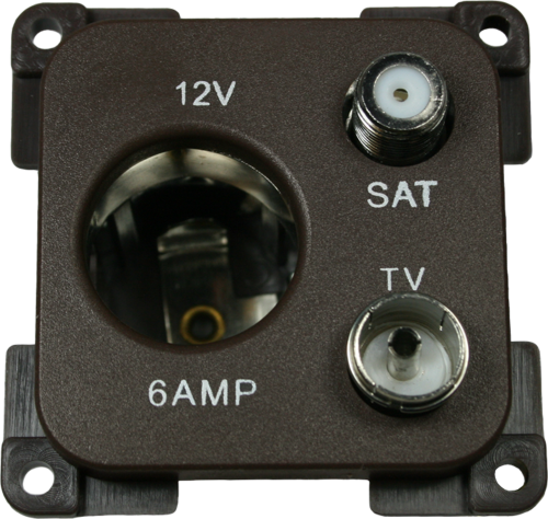 Haba 12V Steckdose / TV / SAT - 12 / 24 V Einbausteckdosen